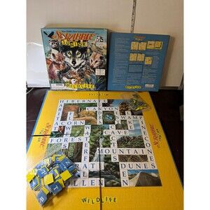 Scrabble Junior Wildlife Edition board your child’s first crossword game  1999